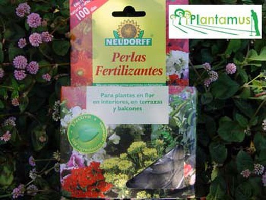 Abono ecológico sólido en perlas para plantas en flor