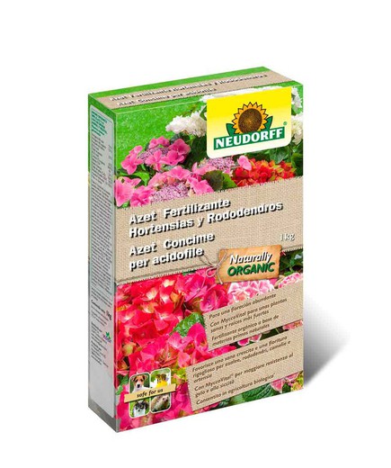 Abono ecológico sólido para hortensias y rododendros