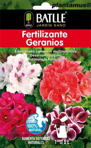 Fertilizante geranios, abono para disolver