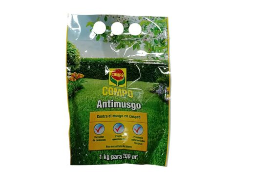 Fertilizante anti-musgo de tripla acção