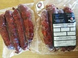 Chorizos de cerdo celta