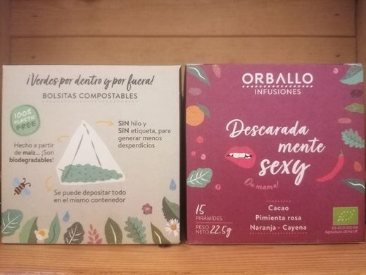 Infusão ecológica de cacau, pimenta rosa, laranja e pimenta de Caiena