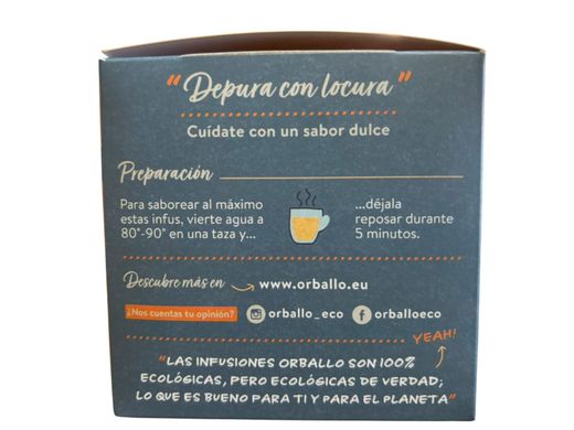 Infusión ecológica de ortiga, regaliz y corteza de naranja