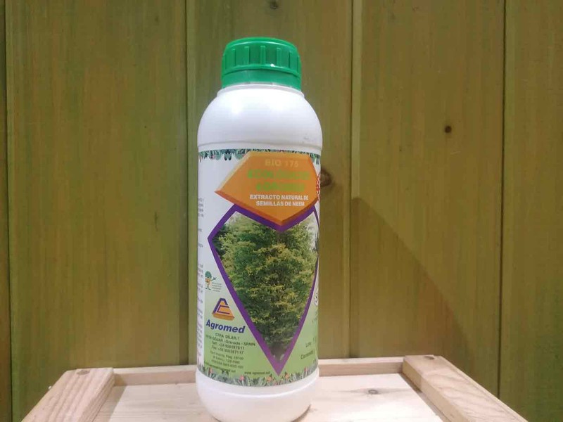 ACEITE DE NEEM insecticida ecológico natural 60 ml