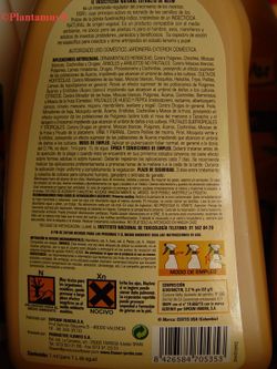 Insecticida natural de neem contra pulgón, chinches, orugas, larvas, ...