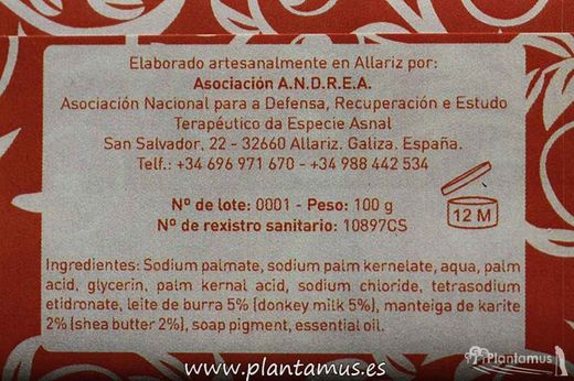 Jabón con leche de burra Albaricoque