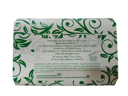 Savon au lait d'ânesse parfumé au jasmin