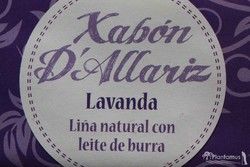 Jabón con leche de burra lavanda