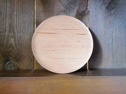 Plato de madera de 16 cm de diámetro y borde fino