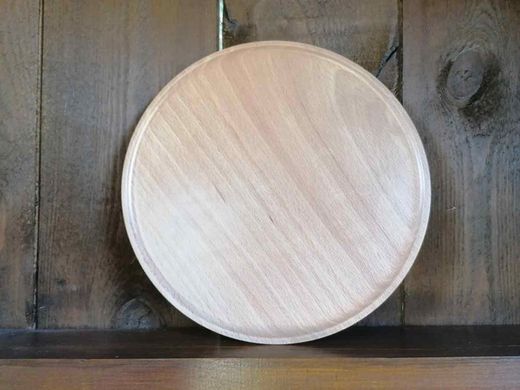 Plato de madera de haya de 24 cm de diámetro