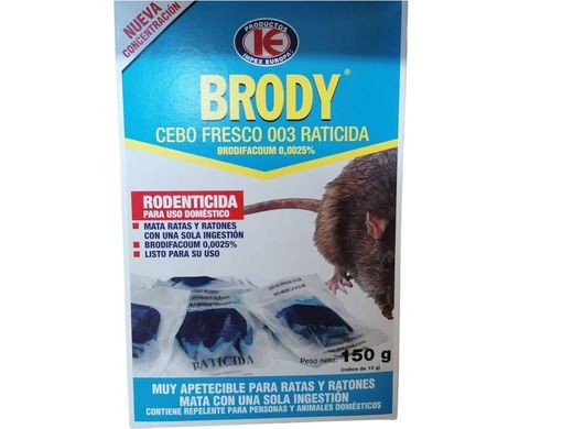 Raticida cebo fresco para ratas e ratos