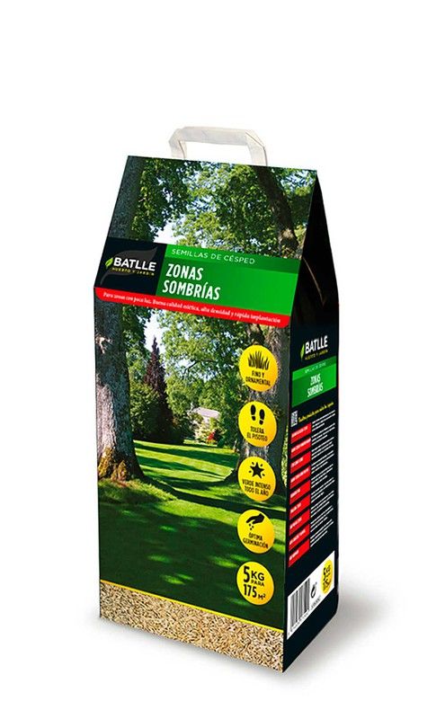 Áreas com sombra para gramado