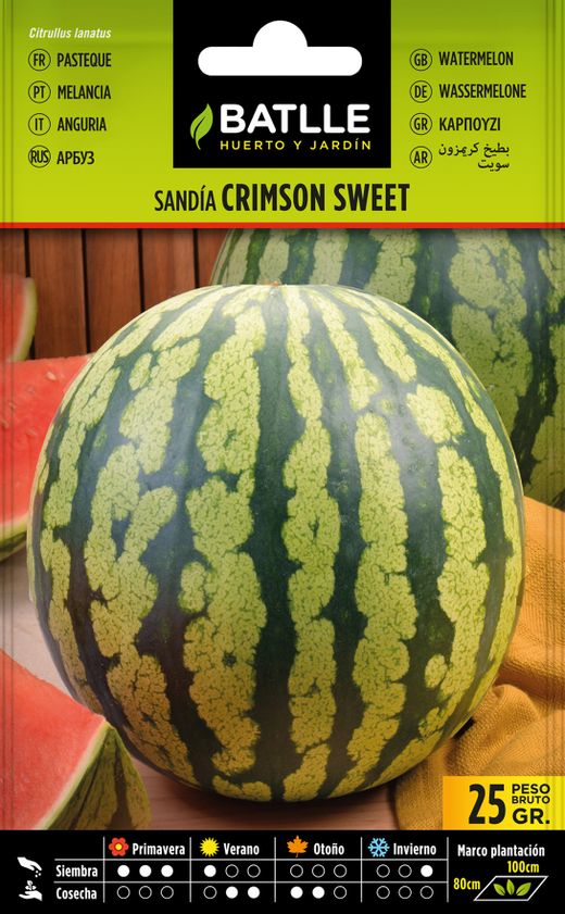 Semence horticole de pastèque cramoisie, miellat, Citrullus lanatus