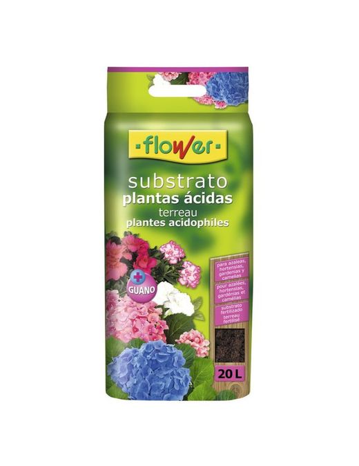 Substrato para plantas ácidas: hortênsias, camélias, azáleas, mirtilos.